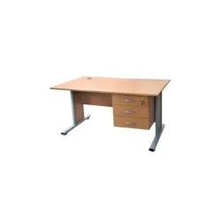Bureau Standard 3 tiroir stratifie 180 x 90 X 75 SOTUFAB (BS0115)
