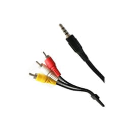 Câble 3Rca Mâle Vers Jack Male Audio / Vidéo