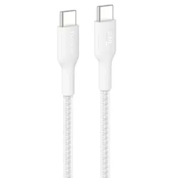 Câble Belkin à gaine tressée USB-C vers USB-C (240 W) 2 m / Blanc