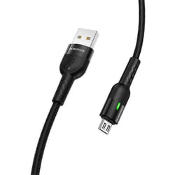 CÂBLE BOROFONE BU17 SMART POWER OFF MICRO USB 1.2M 2.4A BLACK