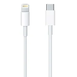 Cable Chargeur Apple Type-C Vers Lightning Blanc