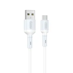 Câble Chargeur Hoco USB Vers Micro USB Blanc