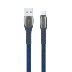 Câble Chargeur RivaCase PS6102 BL12 USB Vers Type-C Bleu