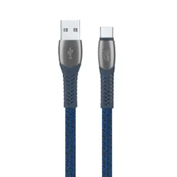 Câble Chargeur RivaCase PS6102 BL12 USB Vers Type-C Bleu