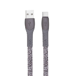 Câble Chargeur RivaCase PS6102 GR12 USB Vers Type-C Gris
