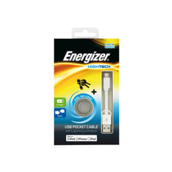 Câble de Poche USB Plat Lightning Charge / Data - Blanc