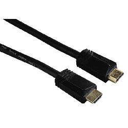 Câble Hama High Speed ​​HDMI ™, Mâle - Mâle, Ethernet, plaqué or, 3,0 m