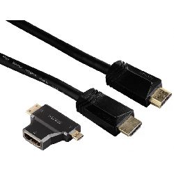 Câble HDMI ™ haute vitesse Hama, fiche - fiche, Ethernet, 3,0 m