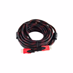 Câble HDMI mâle/mâle - Longueur: 25 Mètres - Couleur: Noir et Rouge