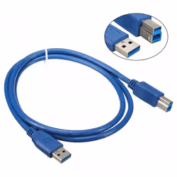 Câble Imprimante USB 3.0 - Longueur 1.8M - Couleur Bleu