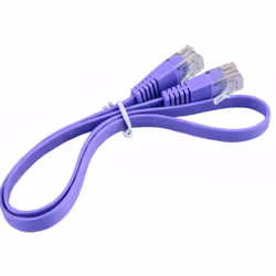 Longueur de câble : 0.5 m - Connecteur 1 : RJ-45 - Connecteur 2 : RJ-45 - Genre : homme/homme - Contacts du connecteur de pla ...