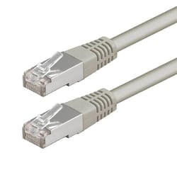Cable Réseau W&T Cat6 STP 1M Gris