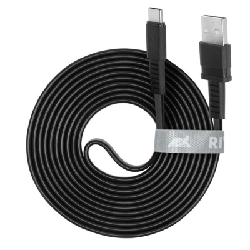Câble RivaCase PS6002 WT21 USB Vers USB Type C / Noir