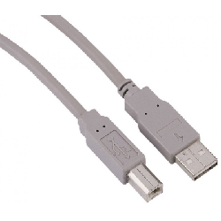 Câble USB 2.0 Hama , USB A mâle - USB B mâle, 1,80m, Gris