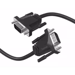 Câble VGA HAMA - Connecteur: Prise HDD, 15 broches - Longueur: 1.5m - Double blindage - Pour une qualité Full HD haute résolu ...