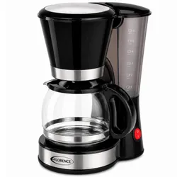 Cafetière Électrique Florence HK-488 650W 0.6 Litres Noir