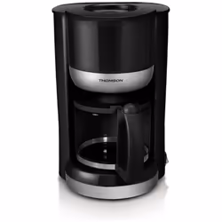 Cafetière filtre - Puissance 1000 W - Capacité 10/12 tasses - Verseuse en verre - Porte filtre suspendu - Stop gouttes - Main ...