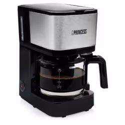 Cafetière PRINCESS 246030 - Puissance: 600 Watts - Capacité en tasses 8 - Filtre permanent - Arrêt automatique - Chauffe-plat ...