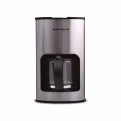 Cafetière THOMSON - Puissance: 900 Watts - Capacité: 1.5 L (environ 12-15 tasses) - Verseuse en verre - Filtre permanent - Sy ...
