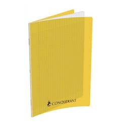 Cahier Piqûre CONQUERANT 192 Pages 70 Gr Seyès 24x32 cm - Jaune