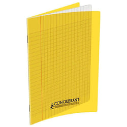 Cahier Piqûre CONQUERANT 96 Pages 90 Gr Seyès 17x22cm - Jaune