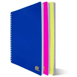 Cahier Wire-o Ko 400P A4 Assorties