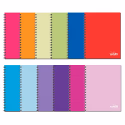 Cahier YAMAMA Wiro Avec Couverture Plastique - Nombre de pages: 300 Pages - Format: Petit Modéle - Reliure: Wiro - Grammage:  ...