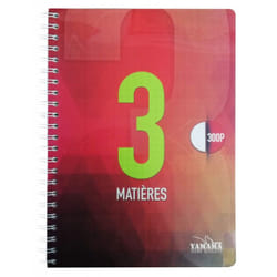 Cahier YAMAMA Wiro Avec Séparations 3en1 GM 300P (405954)