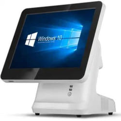 Caisse Tactile 15" DIGIPOS SCREWLESS PC avec Afficheur Client Wi-Fi - Blanc et Noir