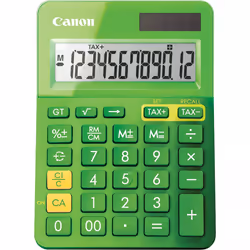 Calculatrice de bureau Canon LS-123K 12 chiffres - Grand écran à 12 chiffres avec fonction Taxe -  - MISE HORS TENSION AUTOMA ...
