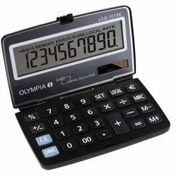 Calculatrice de Poche OLYMPIA LCD 1010E - 10 Chiffres Bleu
