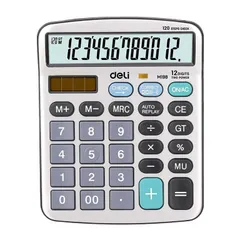 Calculatrice Deli 12 Chiffres Métal EM19810