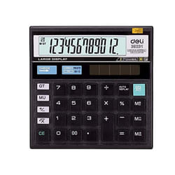 Calculatrice Deli 12 Chiffres Noir E39231