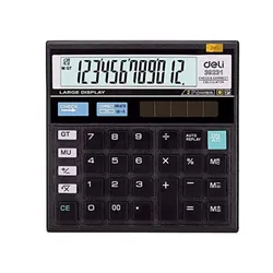 Calculatrice Deli 12 Chiffres Noir E39231