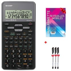 Calculatrice Scientifique Sharp EL-531TH / Noir et Gris