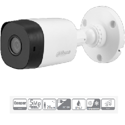 Caméra De Surveillance Extérieur Dahua HD HAC-B1A51P 5MP - Blanc