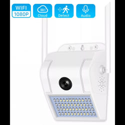 Caméra de Surveillance Externe Street Light Wifi / Blanc