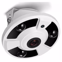 Caméra Dôme Mipvision Fisheye 360° - Résolution 2.0MP - Capteur CMOS faible illumination 1 / 2.7" - Signal: PAL/NTSC - LED IR ...
