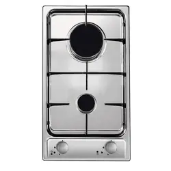 Candy CDG 32/1 SPX plaque Argent Intégré Gaz 2 zones