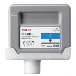 Canon PFI-301C Pigment Cyan Ink Cartidge cartouche d'encre Original