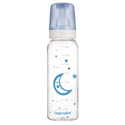 Canpol Biberon en verre Bleu 240ml