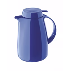 Carafe isolante SERVITHERM  1.0 l Bleu - Bouton poussoir - Robuste - Capacité 1 litre (8 tasses) - Hauteur 225 mm, Ø47 mm - G ...
