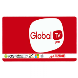 Carte Abonnement Global IPTV Pro 1 An