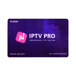 Carte Abonnement IPTV AVATAR 12 mois