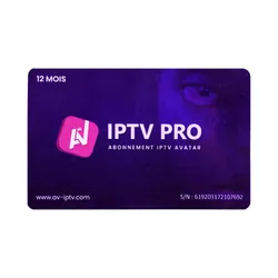 Carte Abonnement IPTV AVATAR 12 mois