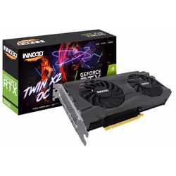 Carte Graphique Gamer Inno3D GeForce RTX 3050 Twin X2 OC LHR - Taille mémoire: 8 Go - Fréquence: 1552 Mhz (Mode Normal), 1822 ...