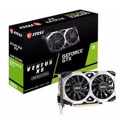 Carte Graphique Gamer MSI GeForce GTX 1650 D6 VENTUS XS OCV1 - Taille mémoire: 4 Go - Type de mémoire: GDDR6 - Type Carte Gra ...