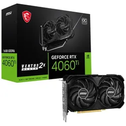 Carte Graphique Gamer MSI GeForce RTX 4060Ti VENTUS 2X BLACK 16G