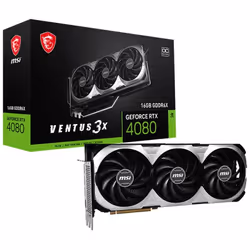 Carte Graphique Gamer MSI Ventus 3X OC - Taille mémoire vidéo: 16 Go - Type de mémoire: GDDR6X - Type Carte Graphique: NVIDIA ...