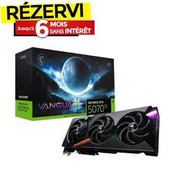 Carte Graphique Gamer MSI GeForce RTX 5070 Ti 16G VANGUARD SOC